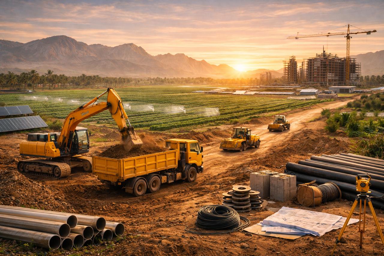 قطاع تطوير الأراضي والبنية الأساسية